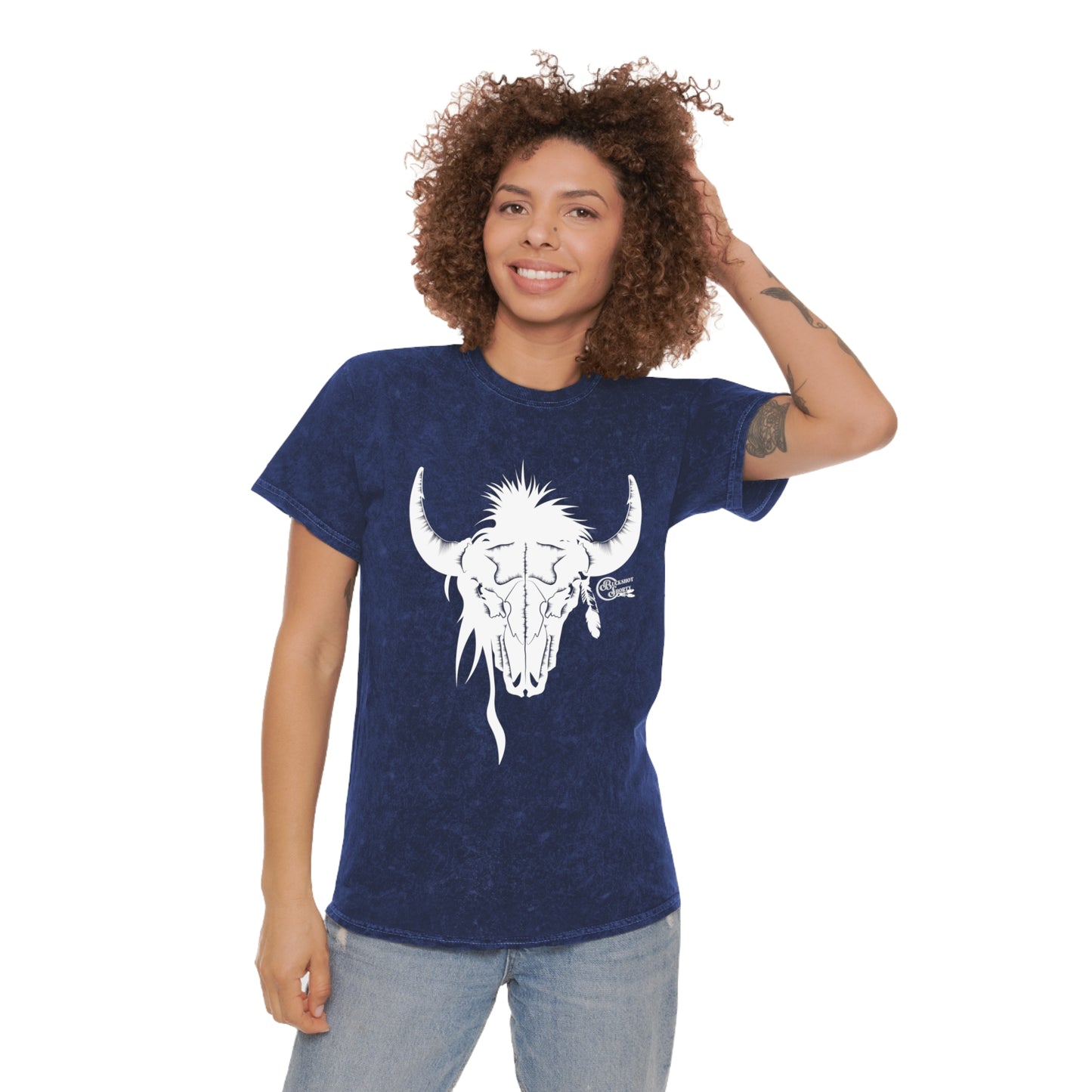 BuckShot Buffalo Unisex Mineral Wash T-Shirt