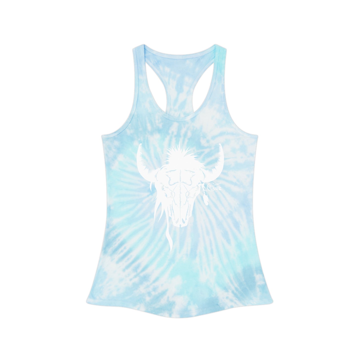 BuckShot Buffalo Tie Dye Racerback Tank Top