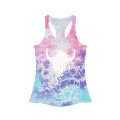 BuckShot Buffalo Tie Dye Racerback Tank Top