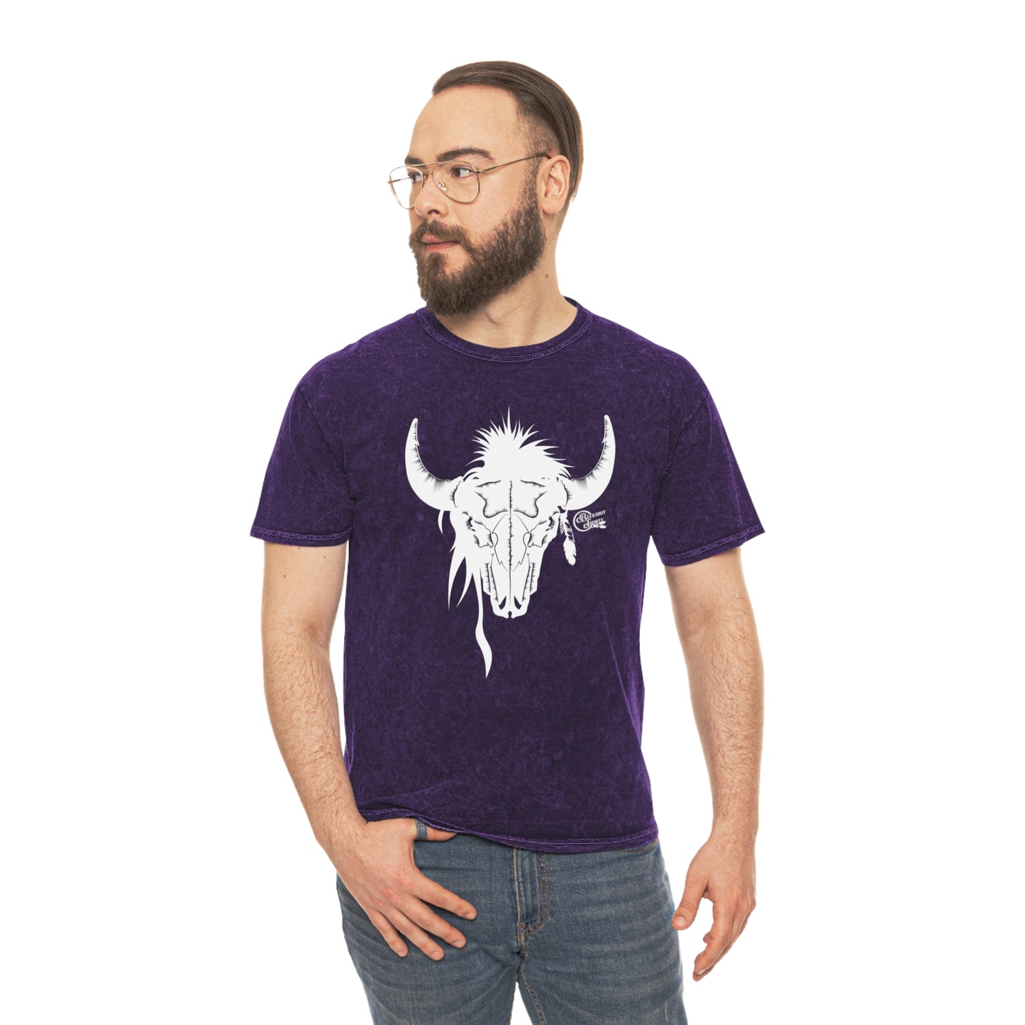 BuckShot Buffalo Unisex Mineral Wash T-Shirt