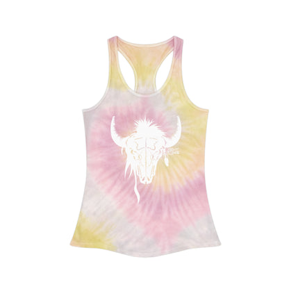 BuckShot Buffalo Tie Dye Racerback Tank Top